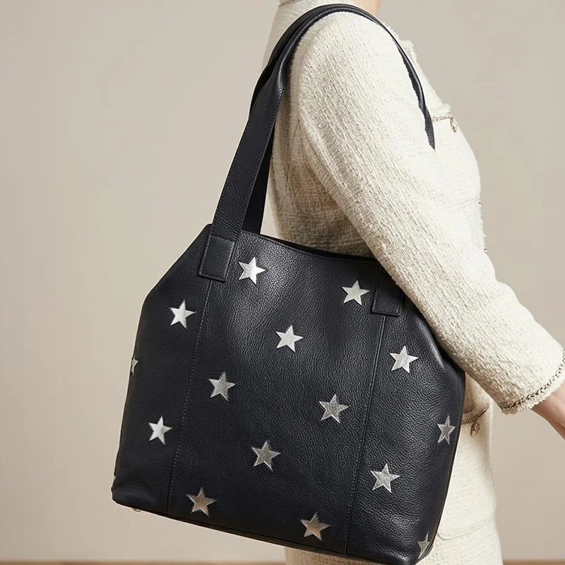 Dayna Star Leather Bag - MACO30500 / 317 148 - Navy