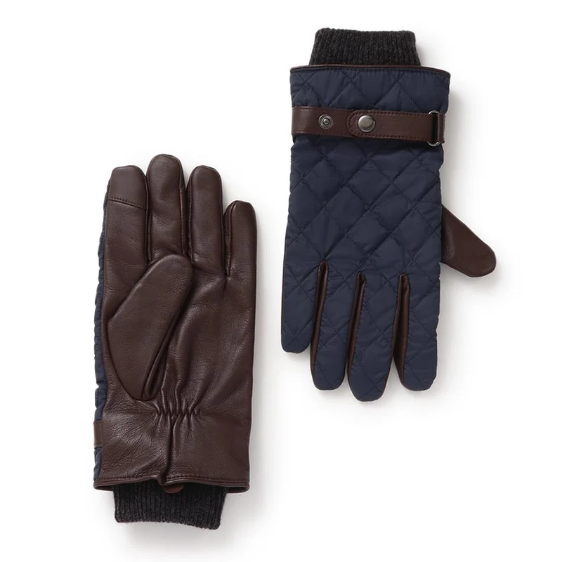 Gents Quilted Waterproof Gloves - VINCENZO / 324 774 - Navy