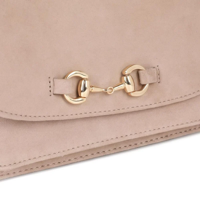 Vitoria Leather Crossbody Bag - VITORIA / 325 464 - Beige Suede