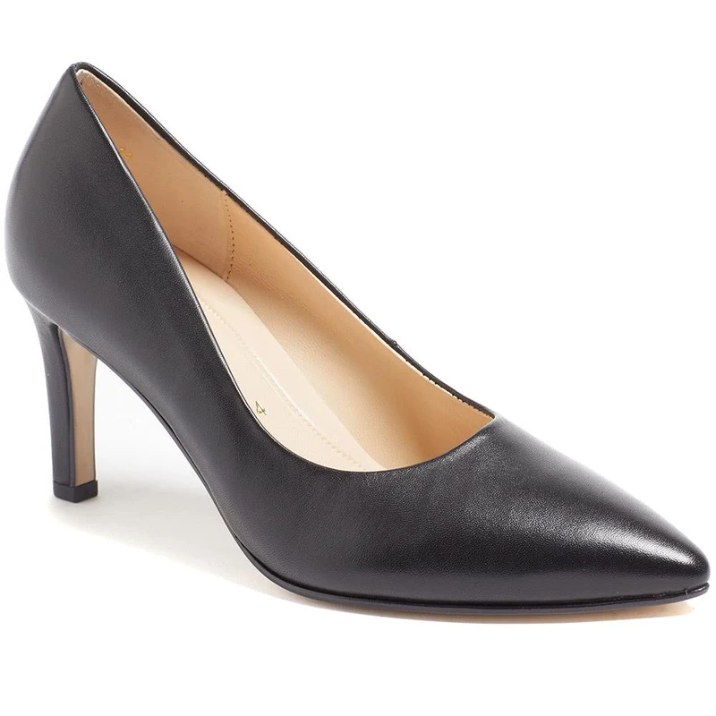 Dane Gabor Leather Stiletto Heels - GAB37503 / 323 293 - Black Leather