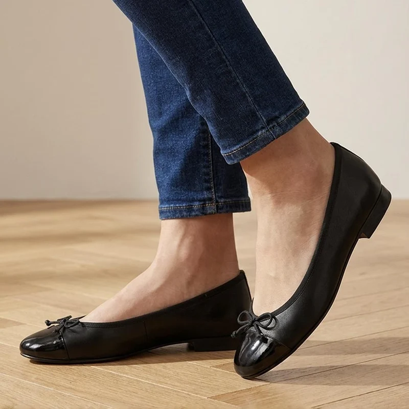 Olivie Leather Pumps - OLIVIE / 330 042 - Black-Black