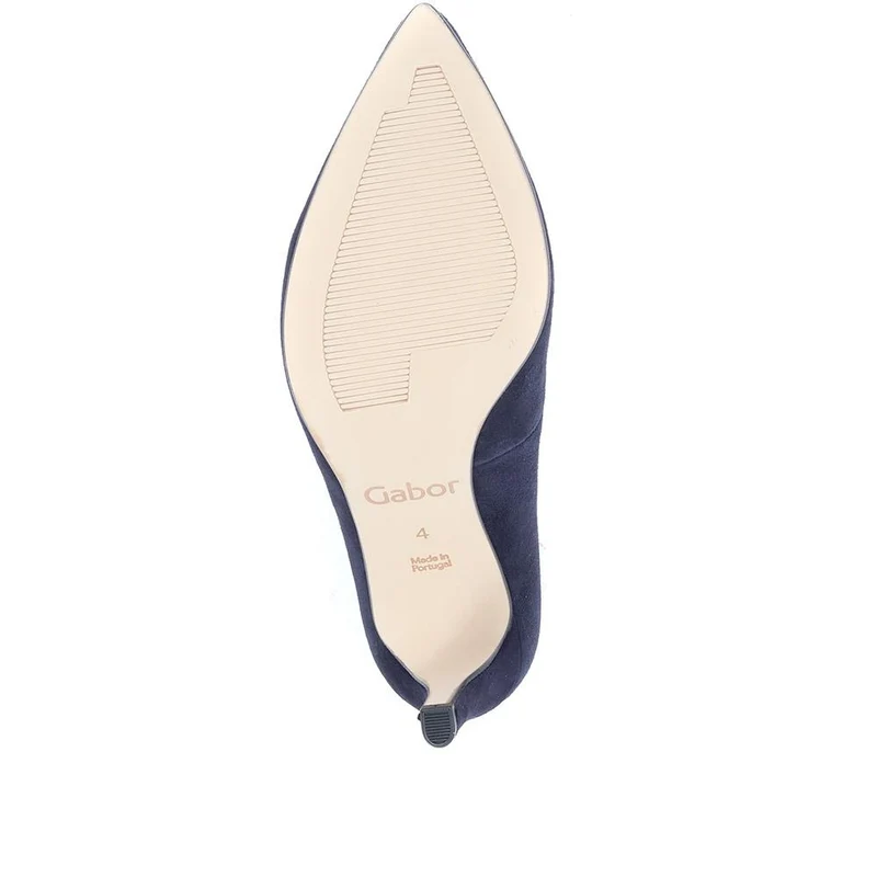 Dane Gabor Leather Stiletto Heels - GAB37503 / 323 293 - Navy Suede
