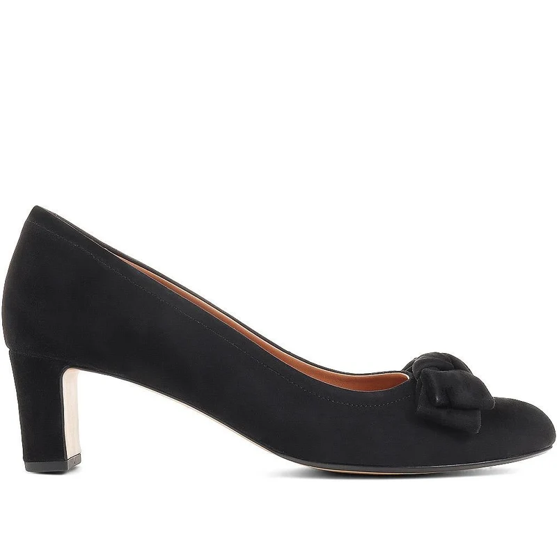 Zelda Bow Detail Court Shoes - ZELDA / 323 596 - Black