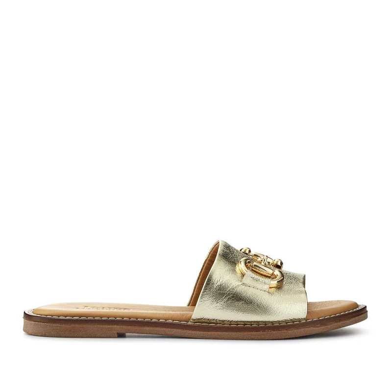 Emillina Leather Buckle Mule Sandals - EMILLINA / 323 646