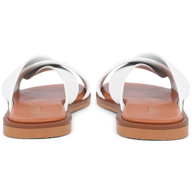 Hazelle Flat Mule Sandals - HAZELLE / 325 227 - White