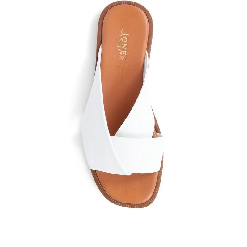Hazelle Flat Mule Sandals - HAZELLE / 325 227 - White