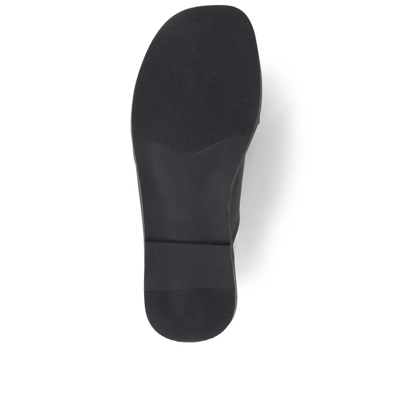 Hazelle Flat Mule Sandals - HAZELLE / 325 227 - Black