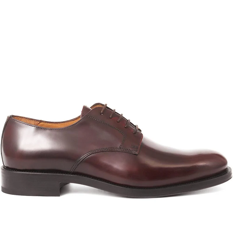 Cambridge Blake Stitched Leather Derby Shoes - CAMBRIDGE2 / 323 783 - Burgundy