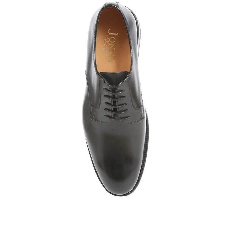 Cambridge Blake Stitched Leather Derby Shoes - CAMBRIDGE2 / 323 783 - Black