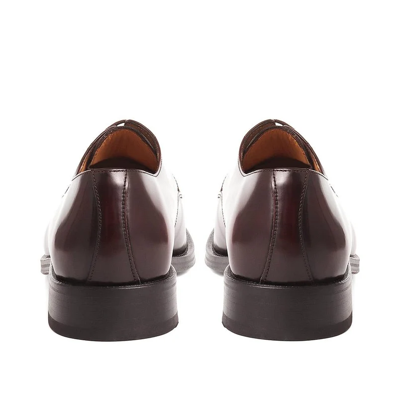 Cambridge Blake Stitched Leather Derby Shoes - CAMBRIDGE2 / 323 783 - Burgundy