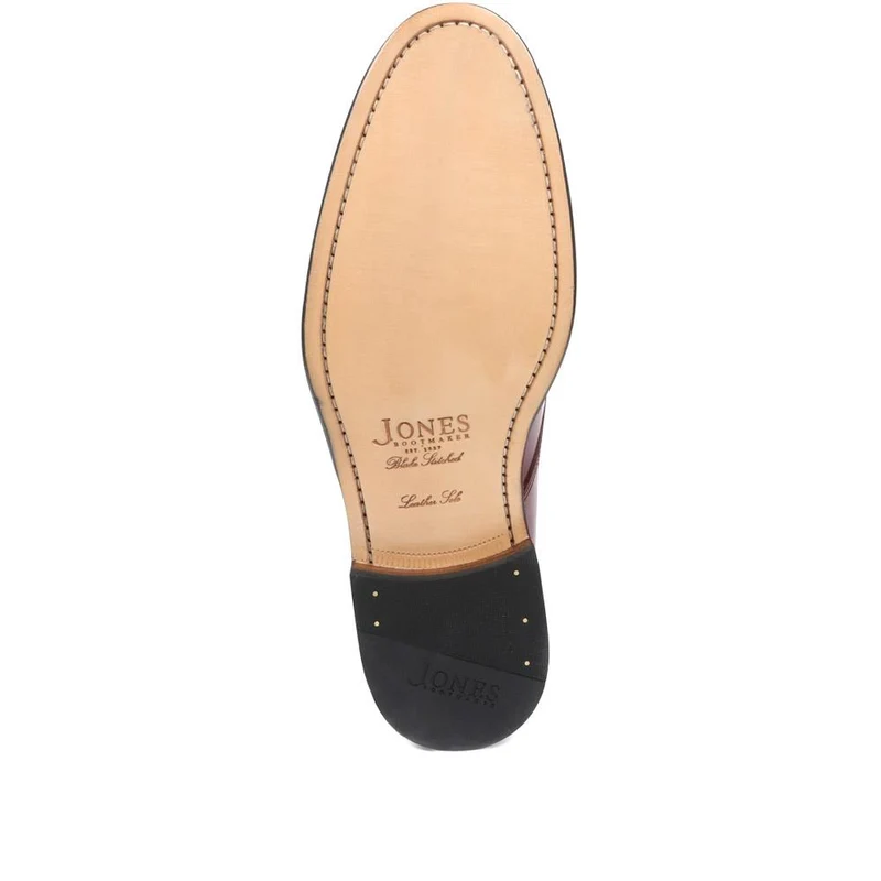 Cambridge Blake Stitched Leather Derby Shoes - CAMBRIDGE2 / 323 783 - Burgundy