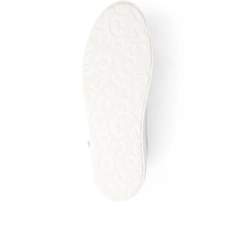 Amaliada Leather Platform Trainers - AMALIADA / 325 316 - Silver