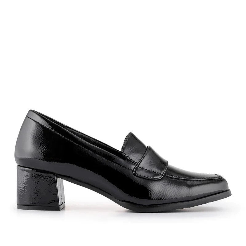 Brielle Patent Leather Heeled Loafers - BRIELLE / 324 701