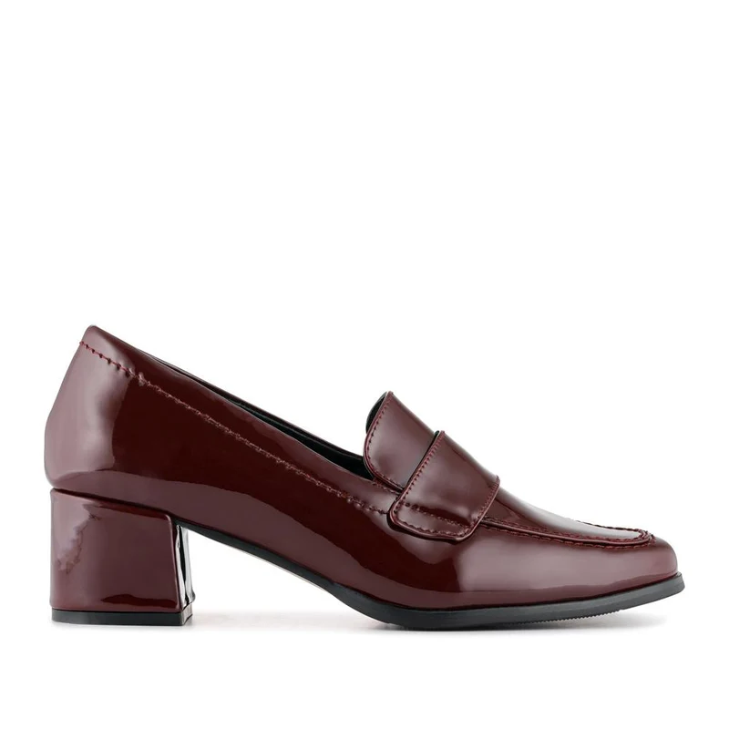Brielle Patent Leather Heeled Loafers - BRIELLE / 324 701