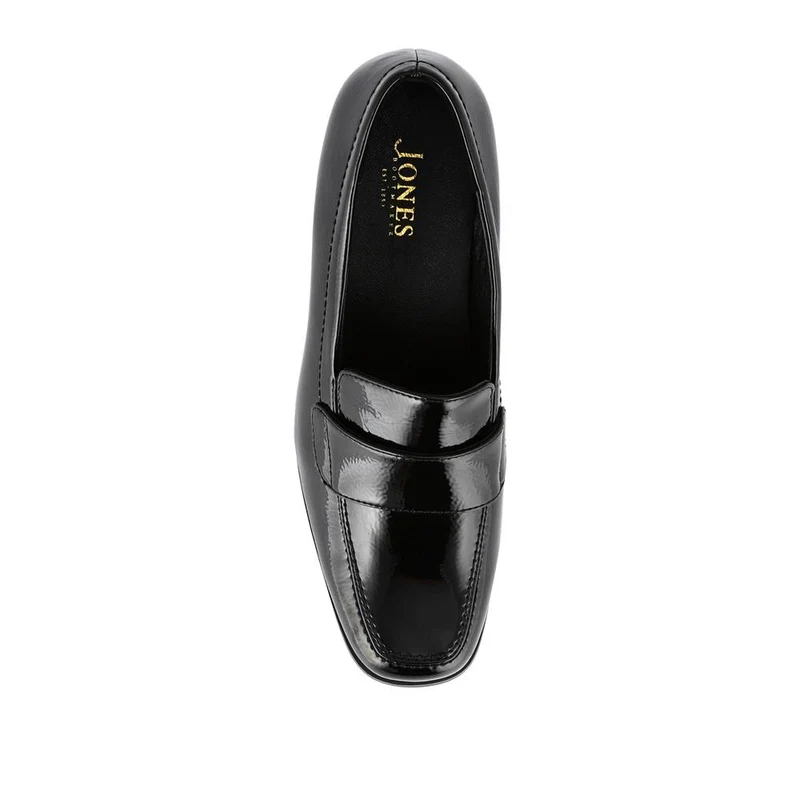 Brielle Patent Leather Heeled Loafers - BRIELLE / 324 701 - Black Patent