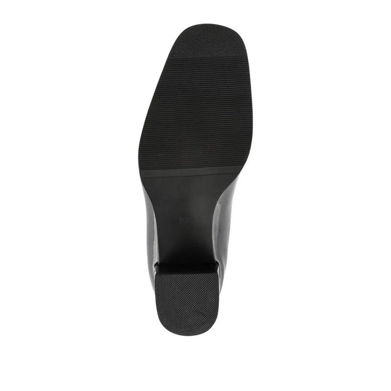 Brielle Patent Leather Heeled Loafers - BRIELLE / 324 701 - Black Patent