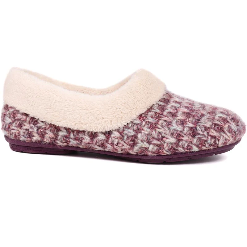 Faux-Fur-Lined Slippers - CARIANA / 324 749
