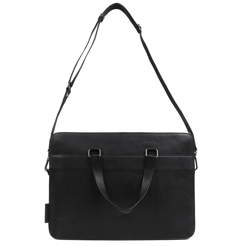 University Leather Briefcase - UNIVERSITY / 324 790 - Black Grain