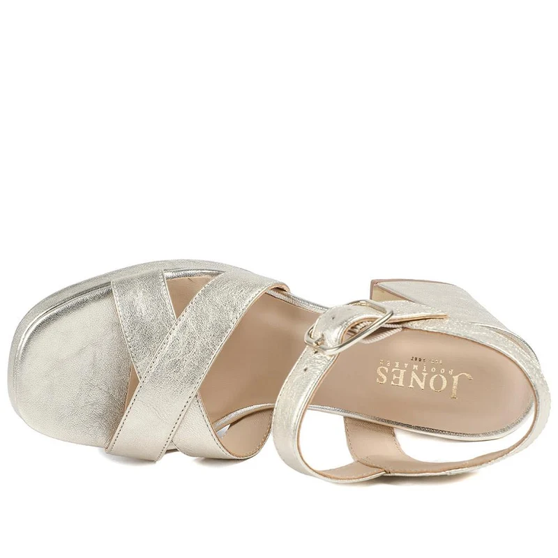 Gladiola2 Leather Platform Sandals - GLADIOLA2 / 325 048 - Gold
