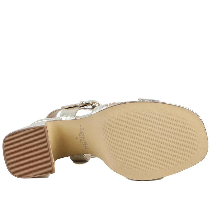 Gladiola2 Leather Platform Sandals - GLADIOLA2 / 325 048 - Gold