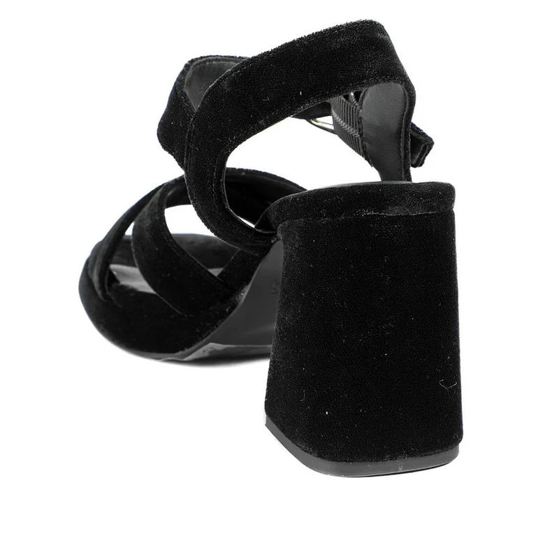 Gladiola2 Leather Platform Sandals - GLADIOLA2 / 325 048 - Black Velvet