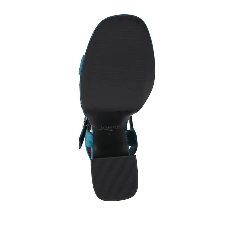 Gladiola2 Leather Platform Sandals - GLADIOLA2 / 325 048 - Teal Velvet