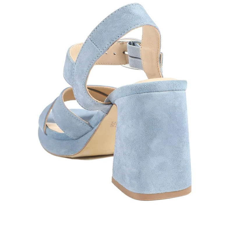 Gladiola2 Leather Platform Sandals - GLADIOLA2 / 325 048 - Powder Blue