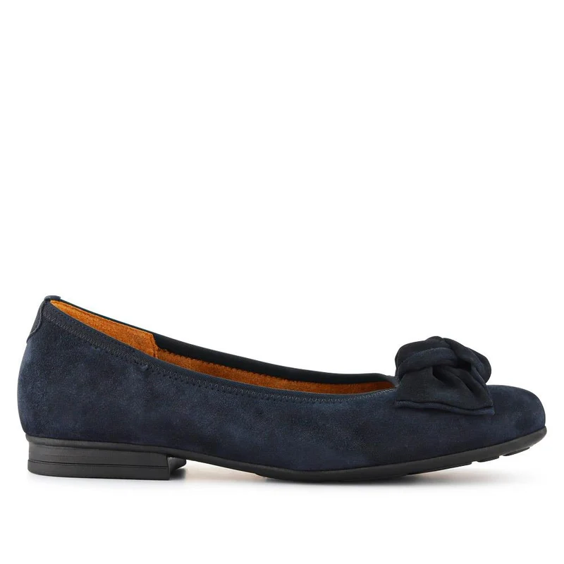 Picnic Leather Ballet Pumps - GAB40503 / 325 893 - Navy Suede