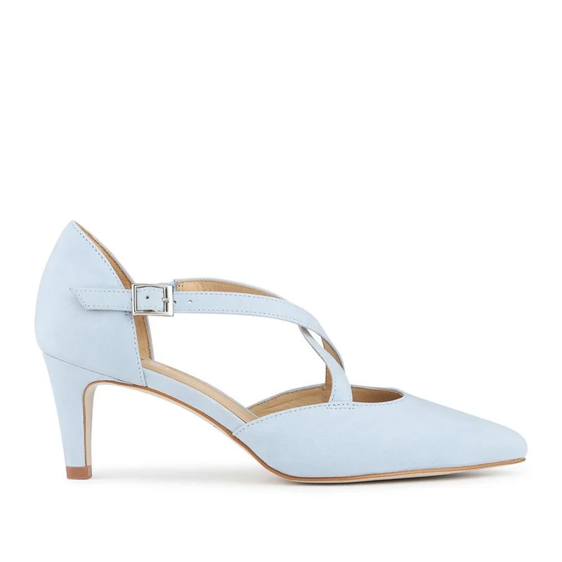 Ysa Leather Stiletto-Heeled Court Shoes - YSA / 327 455 - Pale Blue