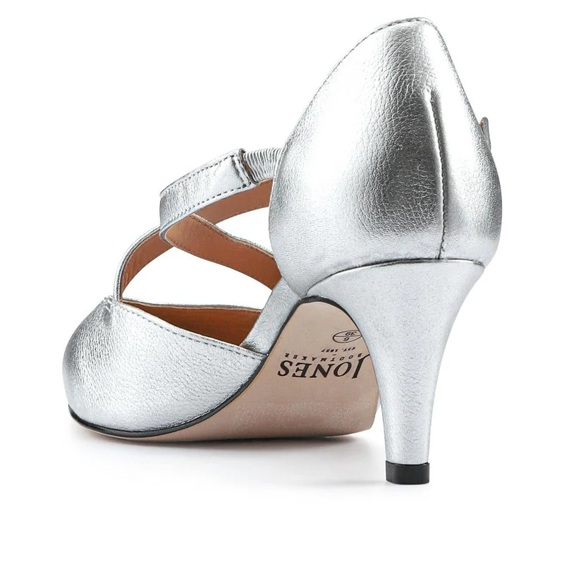 Ysa Leather Stiletto-Heeled Court Shoes - YSA / 327 455 - Silver Metallic