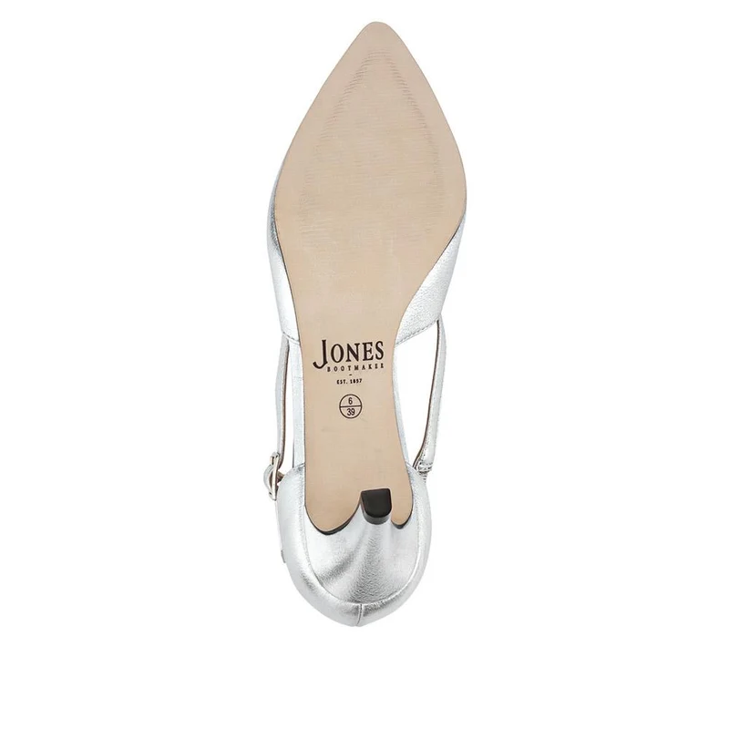 Ysa Leather Stiletto-Heeled Court Shoes - YSA / 327 455 - Silver Metallic