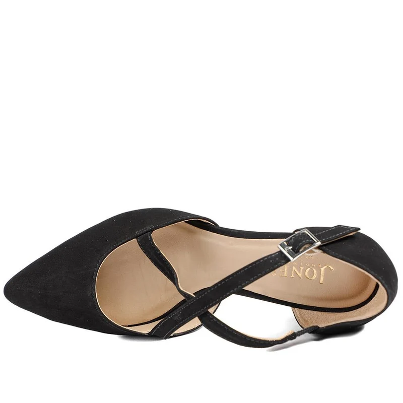 Ysa Leather Stiletto-Heeled Court Shoes - YSA / 327 455 - Black Nubuck