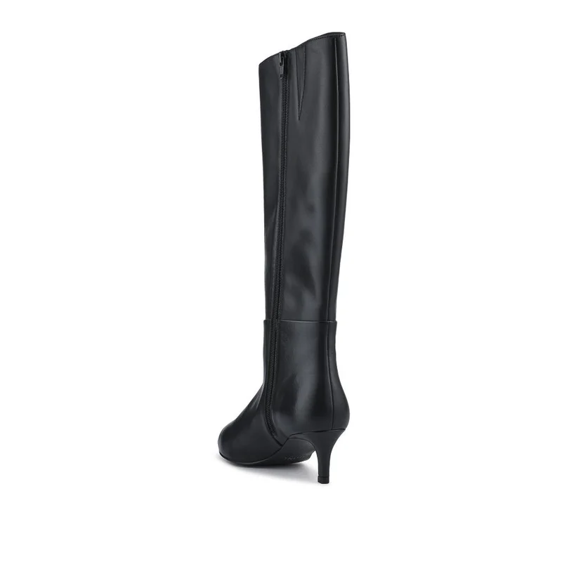 Catia Leather Long Boots - CATIA / 325 952 - Black
