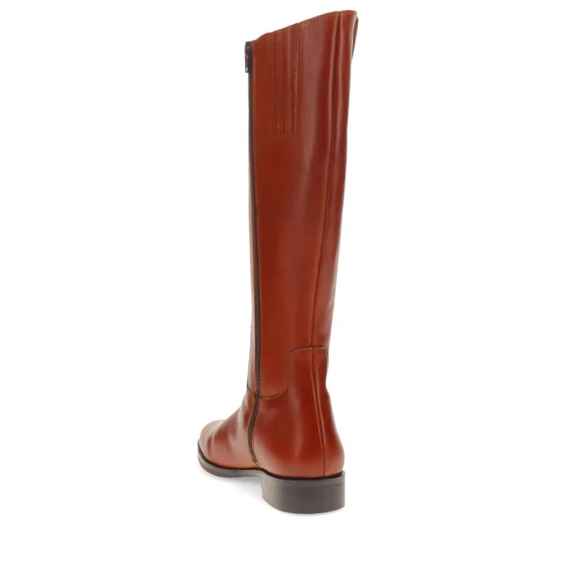 Emelia Small Calf Fit Leather Boots - EMELIAS / 326 209 - Tan