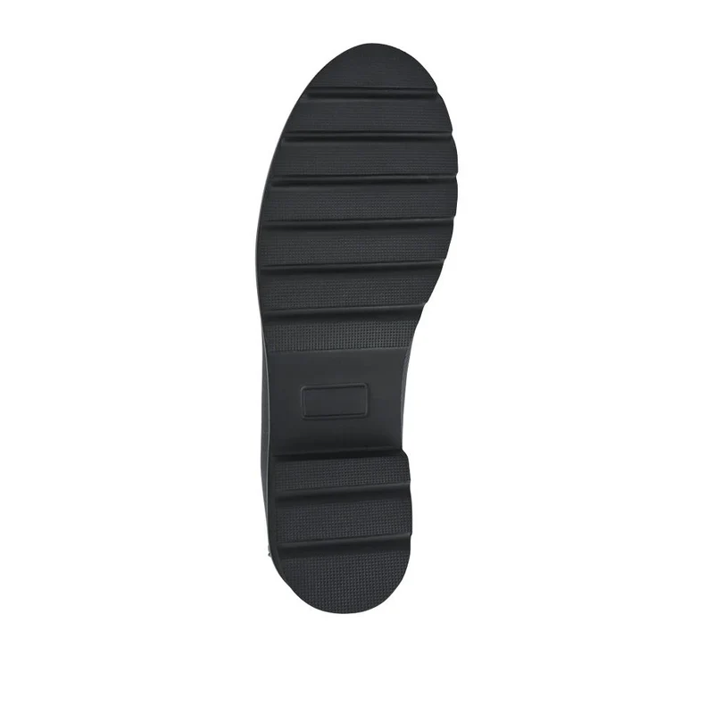 Leather Casual Slip-On Shoes - GERANIUM2 / 326 780 - Black