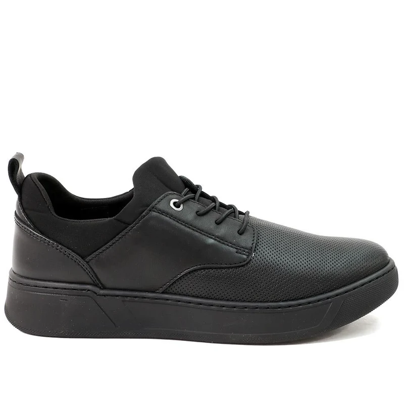 Seamus Casual Lace-Up Trainers - SEAMUS / 327 315 - Black Leather