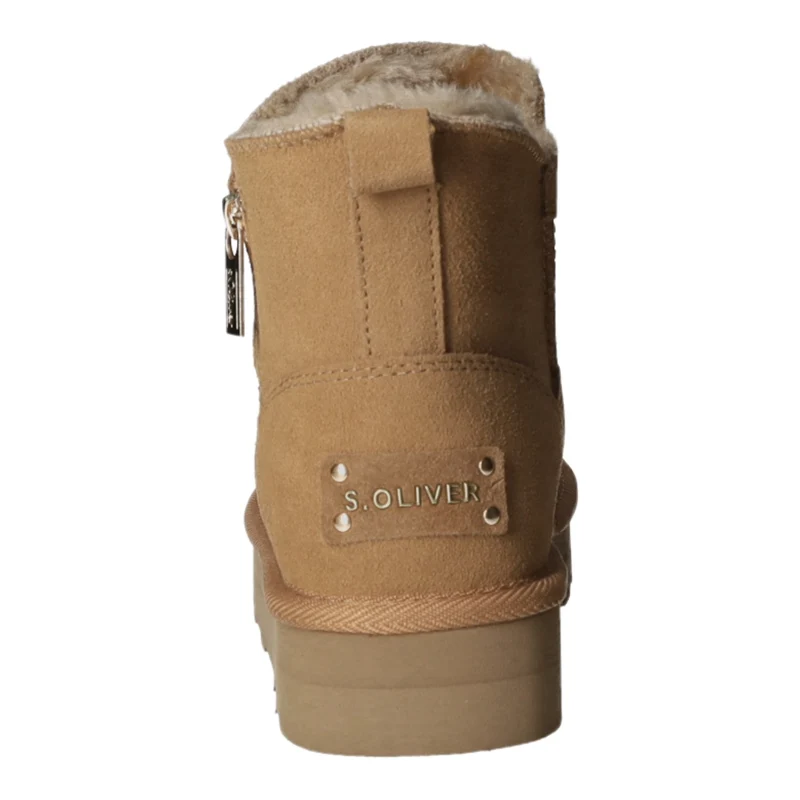s.Oliver Schlupf-/Reißverschlußstiefelette Warmfutter bis 35mm Absatz (casual)