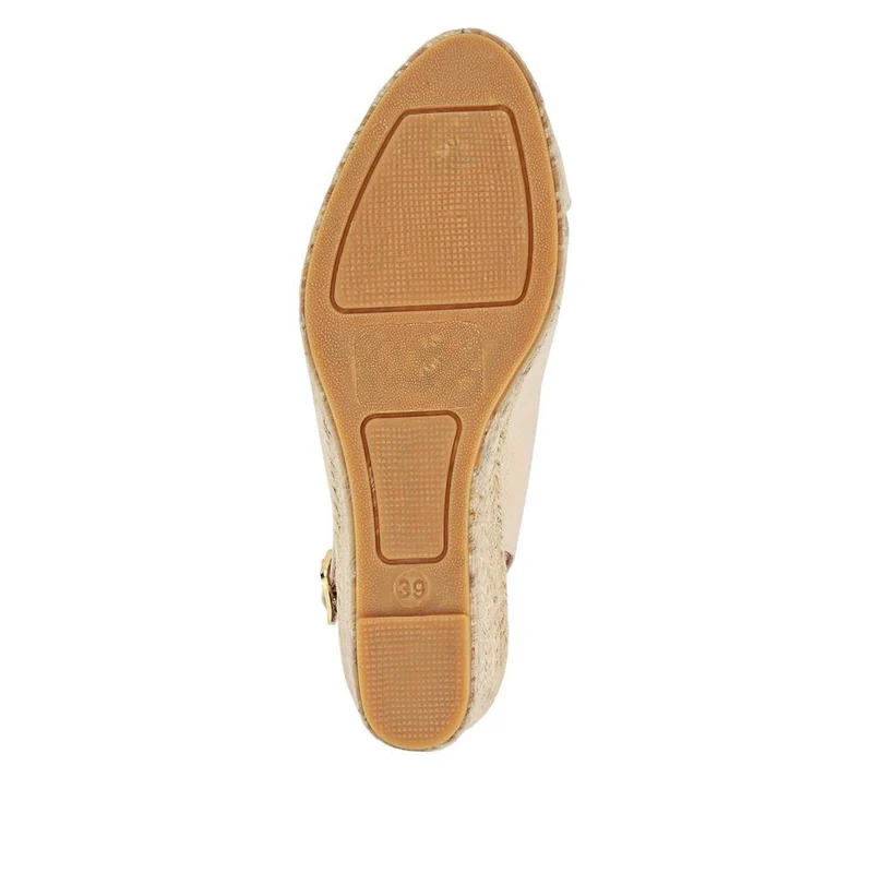 Raquelle Leather Heeled Espadrilles - RAQUELLE / 327 558 - Off White