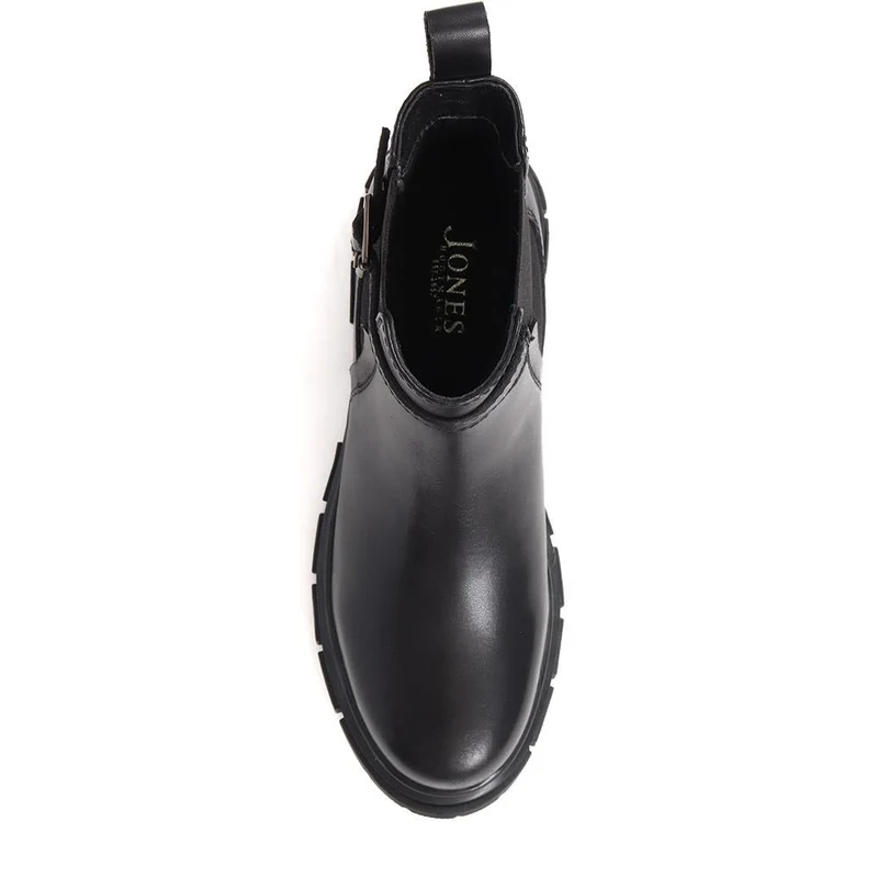 Maelee Leather Ankle Boots - MAELEE / 324 371 - Black