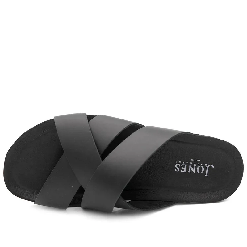 Wallsend Leather Mule Sandals - WALLSEND / 329 190 - Black