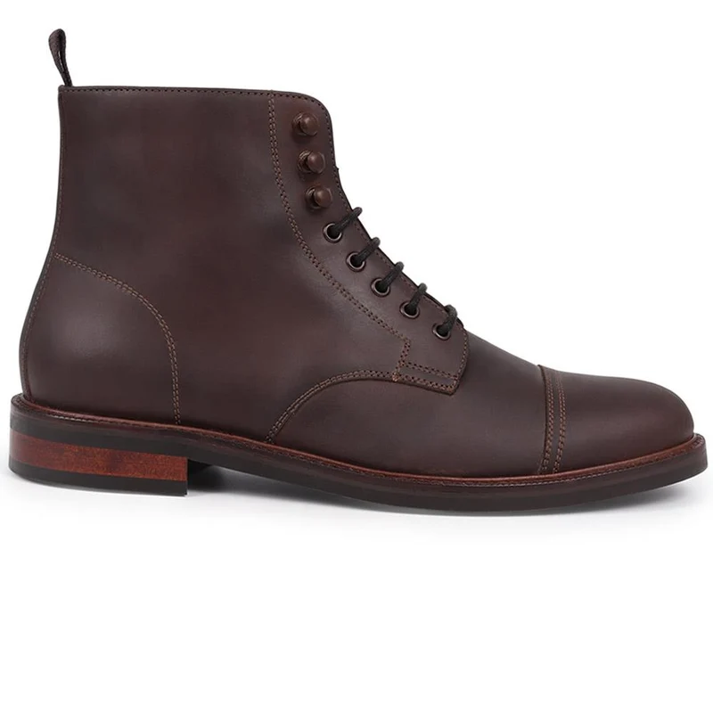 Finch Leather Lace-Up Boots - FINCH / 325 742