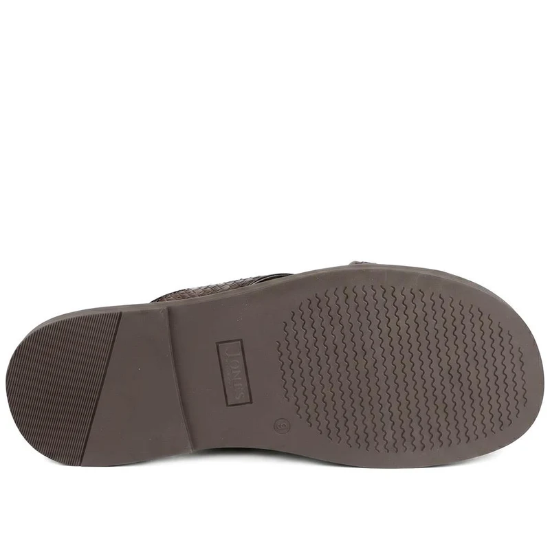 Westport Leather Mule Sliders - WESTPORT / 329 189 - Brown