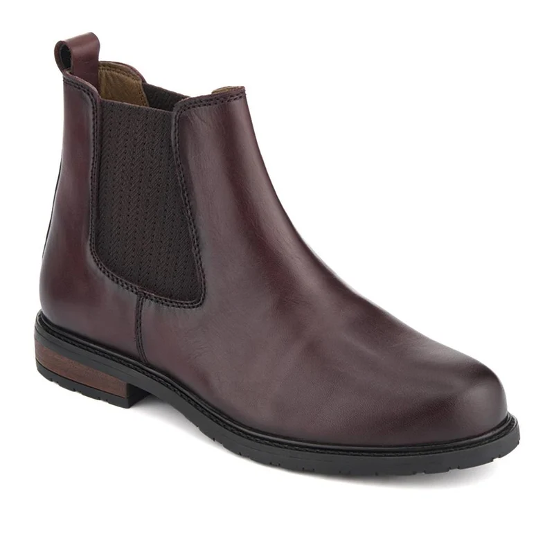 Mayah Leather Chelsea Boots - MAYAH / 327 817 - Burgundy
