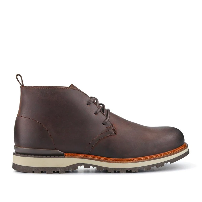 Darrel Grippy Leather Ankle Boots - DARRELL / 328 078