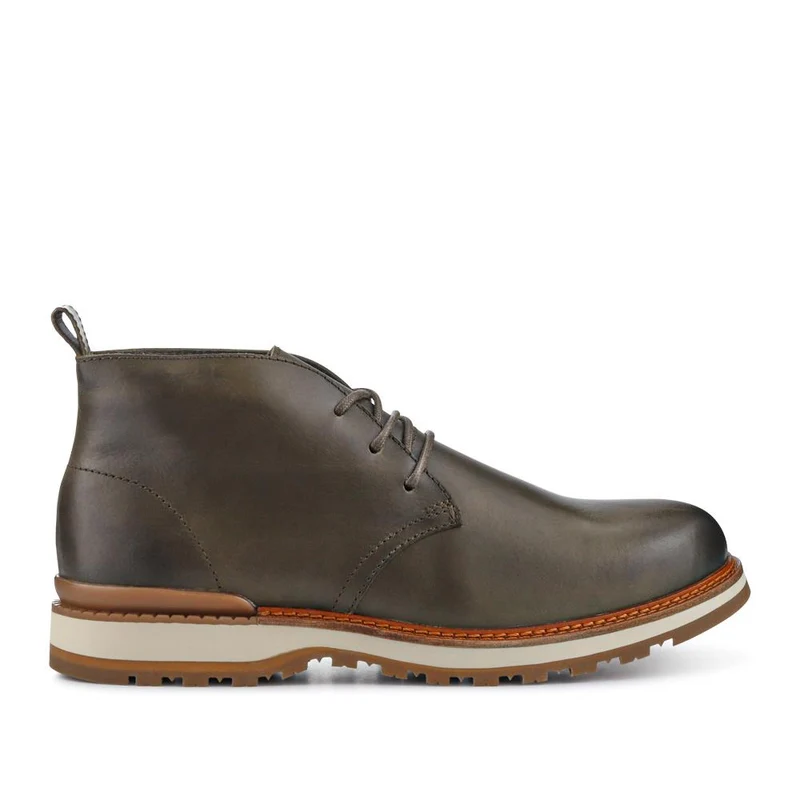 Darrel Grippy Leather Ankle Boots - DARRELL / 328 078