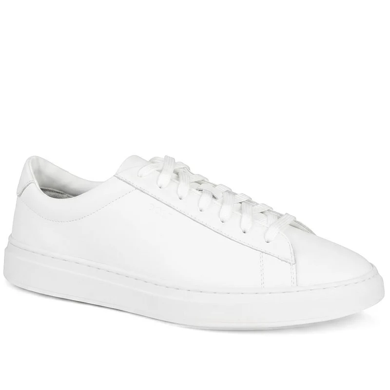 Boss Leather Lace Up Trainers - HUGO42501 / 327 809 - White Leather