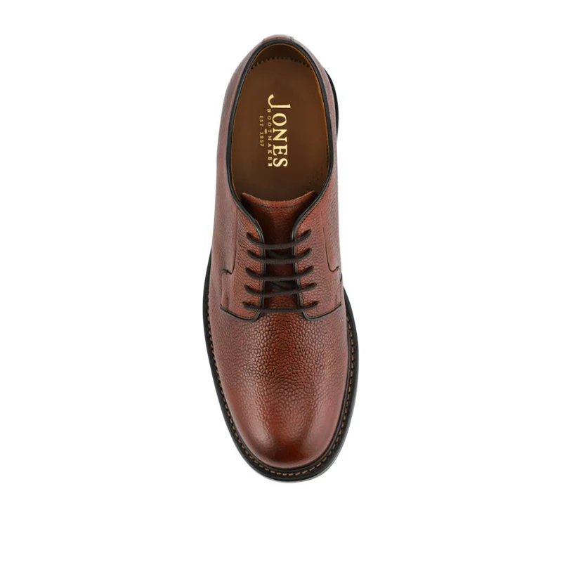 Barnes Goodyear Welt Leather Lace-Up Shoes - BARNES / 327 073 - Tan Grain