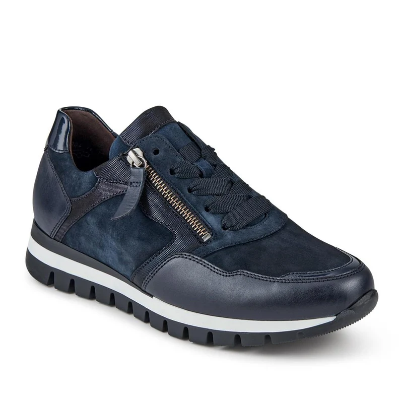 Willett Gabor Leather Trainers - GAB36546 / 322 982 - Navy