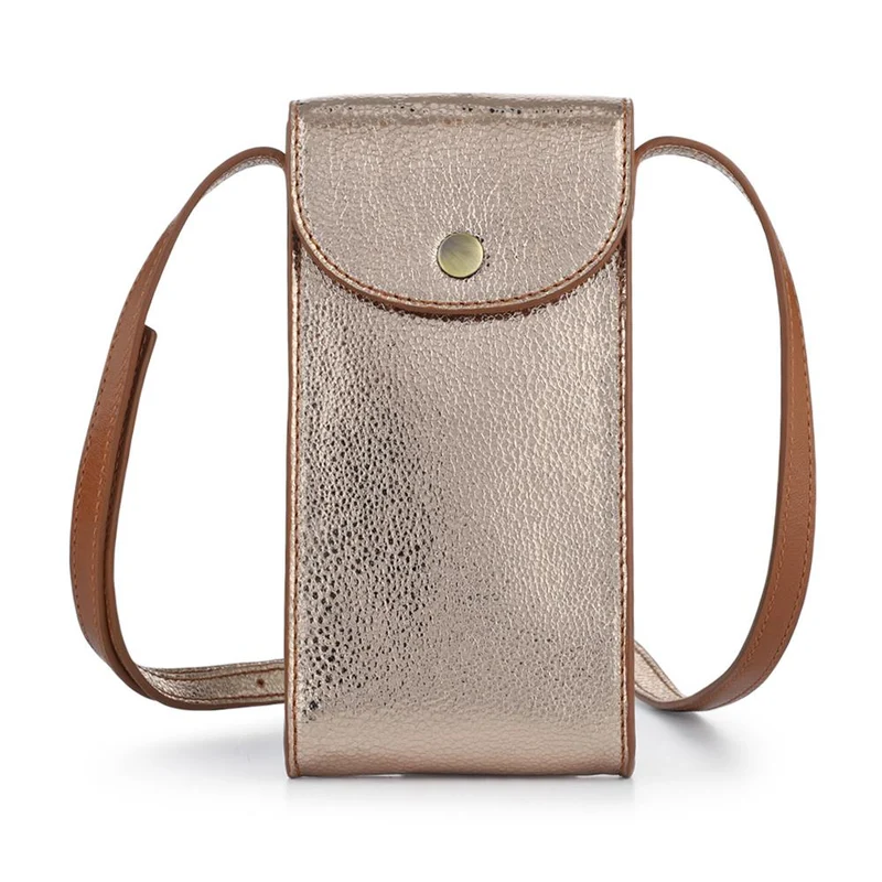 Vix Leather Crossbody Phone Bag - VIX / 328 536 - Gold
