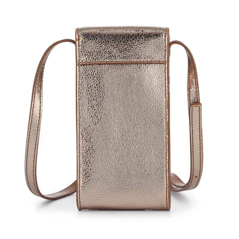Vix Leather Crossbody Phone Bag - VIX / 328 536 - Gold